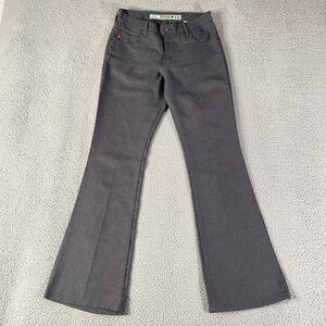 Vintage Mudd Flare Pants Womens 7 (29x32) Gray Low Rise Bootcut Grunge 90s Y2K